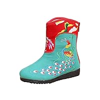 New Girls The Phoenix Embroidery Ankle Boots Shoes (Toddler/Kid)
