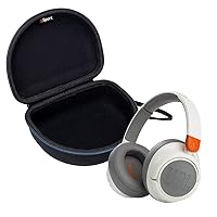 JBL JR 460NC Kids Over Ear Wireless Noise Cancelling Headphone Bundle with gSport Case (White)