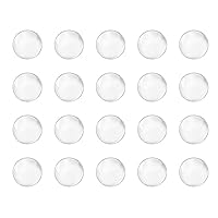 uxcell 9mm Solid Round Clear Glass Ball Boiling Stones Soda Lime Glass Beads 100pcs
