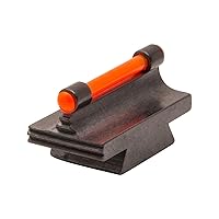 3/8-Inch Dovetail Front Steel Gun Sight Replacement Fiber Optic Ramp Sight, Red/Green, Height Options