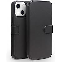 Wallet Case for iPhone 13 Mini /13/13 Pro/13 Pro Max, Leather Flip Case Cover with Card Holder Kickstand Magnetic Closure Camera Protection Shockproof TPU (Color : Black, Size : 13pro 6.1