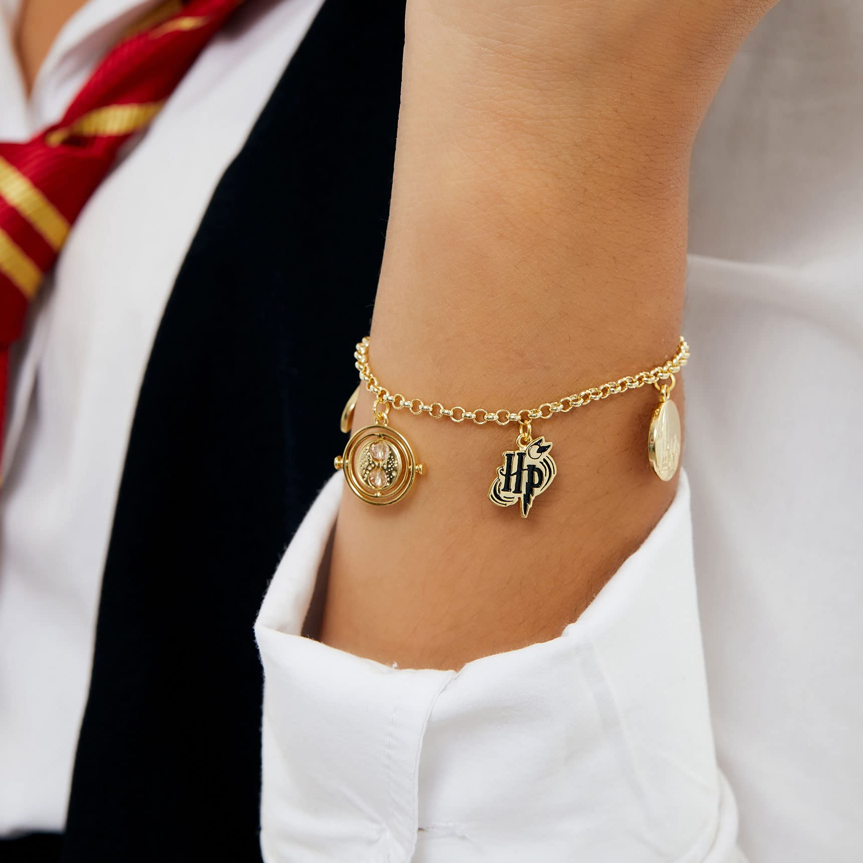 Harry Potter Womens Charm Bracelets - 7-inch Bracelet Charms Jewelry