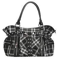 Banned Apparel Rockabilly Tartan/Checked Shoulder Bag Handbag