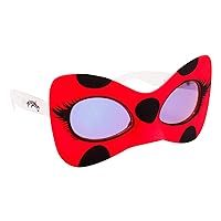 Sun-Staches Miraculous Ladybug Sunglasses Costume Accessory, UV400 Lenses, Accessory or Party Favor, One Size Fits Most, Red Frames with Large Black Polka Dots