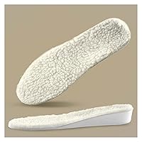 Warmth Lamb Wool Insole Height Increasing Pad Men Women Height Lift Free to Cut Unisex Winter Inserts Shoe Pad (Color : A2.5cm, Size : 39)