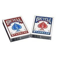 Bicycle Poker Size Standard Index Playing Cards, 6 Deck Player's Pack