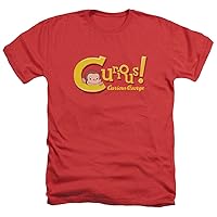 Curious George Curious Unisex Adult Heather T Shirt for Men and Women