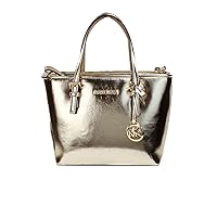 Michael Kors XS Carry All Jet Set Travel Womens Tote, Pale Gold