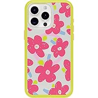 OtterBox iPhone 15 Pro MAX (Only) Symmetry Series Clear Case - WHIMSY BLOOM (Yellow), snaps to MagSafe, ultra-sleek, raised edges protect camera & screen