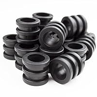 Set of 8 Quality Replacement Foosball Hard Rubber Bumpers - Fits Most Standard Foosball Rods!
