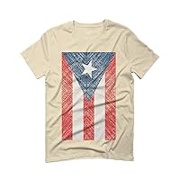 Vintage Bandera Puerto Rico Flag Boricua Rican Nuyorican for Men T Shirt