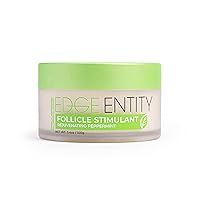 Edge Entity Hair Follicle Stimulant Cream with Natural Oils & Vitamins for Thicker, Healthier Scalp and Hairs | Peppermint Hair Moisturizer Cream for Dry Scalp Repair and Breakage Prevention, 3.4oz