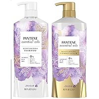 Pantene LAVENDER & BASIL Moisturizing Shampoo & Conditioner 2 X 38.2 FL