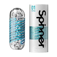 TENGA Spinner Cup Men Masturbator, Reusable Spiral Motion, SPN-00 Tetra