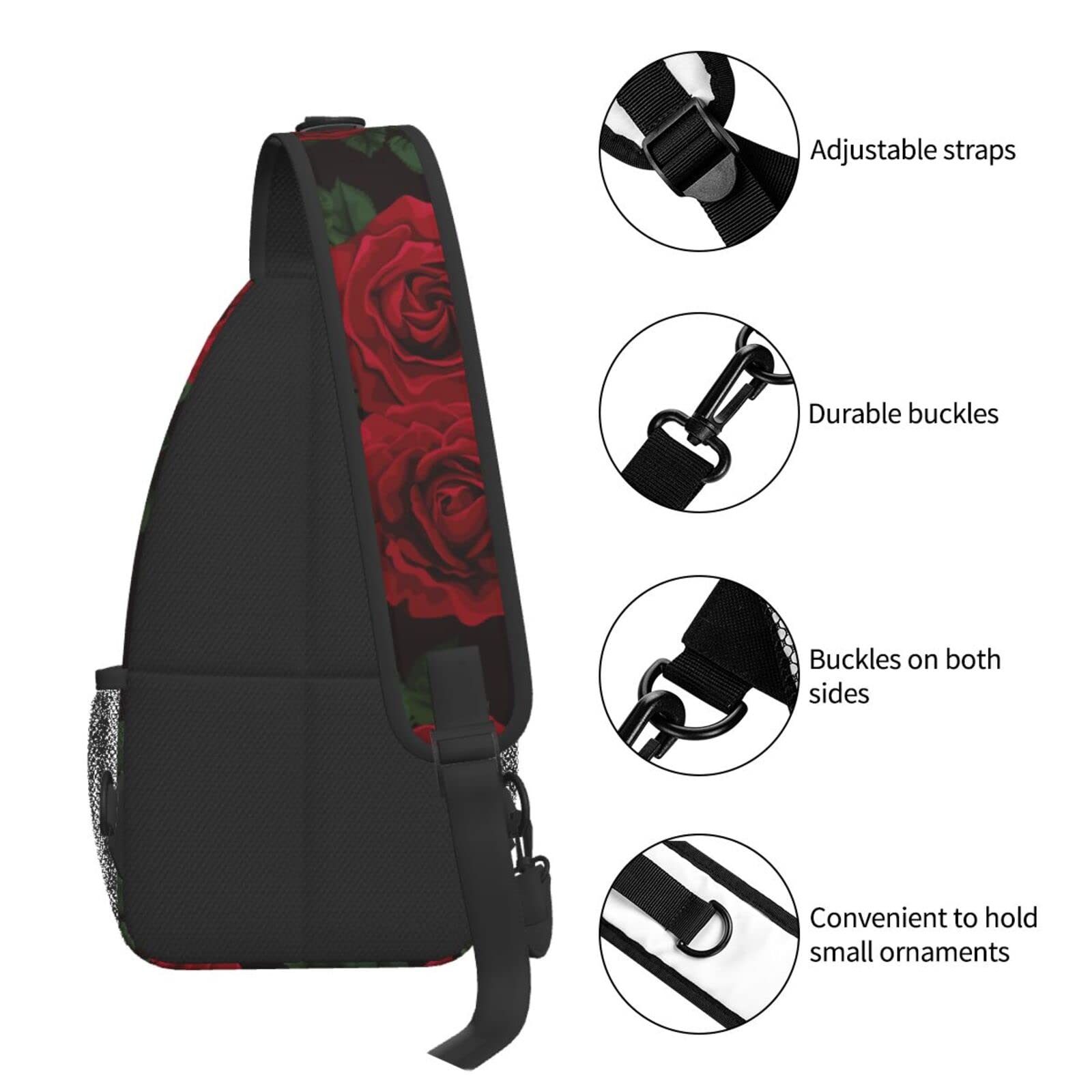 Fylybois Sling Bag for Men Women Crossbody Chest Backpack Daypack Shoulder Bags