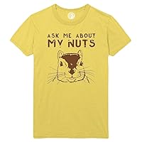 Ask Me About My Nuts Printed T-Shirt