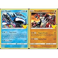 Kyogre & Groudon - Pokemon Celebration Card Lot - Legendary Holo Foil - 017/025 & 003/026