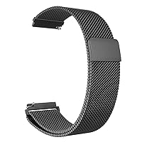 Men's Watchbands General Quick Release Watch Strap Magnetic Closure Stainless Steel Watch Band Replacement Strap 14mm 16mm 18mm 20mm 22mm 24mm 23mm (Color : Black)