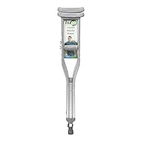 Hugo Mobility 721-790 Adjustable Aluminum Crutches for Walking, Youth Size Accomodates User Heights Between 4'6