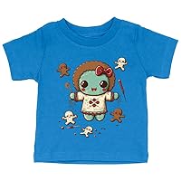 Voodoo Doll Baby Jersey T-Shirt - Cartoon Baby T-Shirt - Graphic Art T-Shirt for Babies