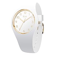 Ice-Watch - ICE Glam White Gold Numbers - Women's Wristwatch with Silicon Strap