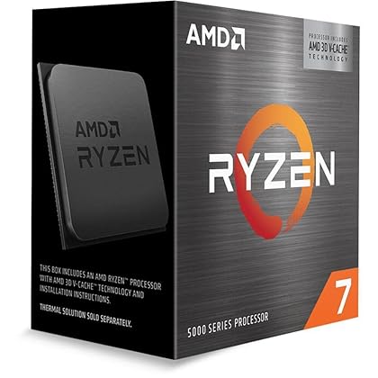 AMD Ryzen™ 7 5800X3D 8-core, 16-Thread Desktop Processor with AMD 3D V-Cache™ Technology