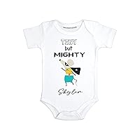 Tiny but mighty Personalized baby gifts with names Funny baby clothes