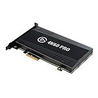 Elgato Game Capture 4K60 Pro - 4K 60fps Capture Card with Ultra-Low Latency Technology for Recording PS4 Pro and Xbox One X Gameplay, PCIe x4, Black