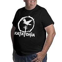 Big Size T Shirt Katatonia Boy's Summer O-Neck Clothes Short Sleeve Tops Black
