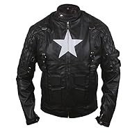 F&H Men's 2015 New Age Captain Star Shield Genuine Leather Jacket
