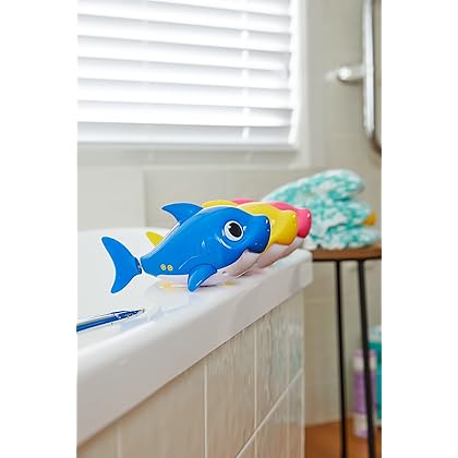 Robo Alive Junior Baby Shark Battery-Powered Sing and Swim Bath Toy by ZURU - (Yellow)
