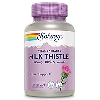 Milk Thistle Seed Extract 175mg Antioxidant Intended to Help Support a Normal, Healthy Liver Non-GMO & Vegan 120 VegCaps