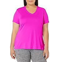 Just My Size Womens Cool DRI Short-Sleeve V-Neck