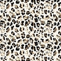 Brown Watercolor Leopard Animal Print Permanent Vinyl 12 inch Adhesive Vinyl (1)