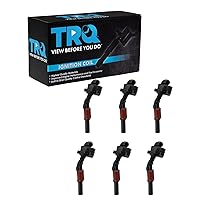 TRQ 6 Piece Engine Ignition Coil Set Direct Fit for Mercedes C E GL ML S Class