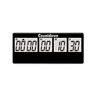 FCXJTU Digital Countdown Days Timer - Black Upgraded Big 999 Days Count  Down Clock with Bracket Strong Magnetic Back for Retirement Wedding  Vacation