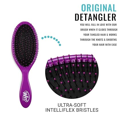 Wet Brush Pro Detangle Hair Brush, Metallic Purple