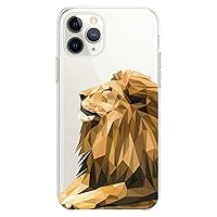 TPU Case Compatible for iPhone 13 Mini Geometric Cute Soft Girl Flexible Silicone Slim fit Clear King Design Animal Cute Print Abstract Love Lion Royal