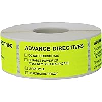 Advance Directive Medical Healthcare Labels, 1.125 x 2.375