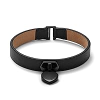 MVMT Leather Heartlock Bracelet for Women