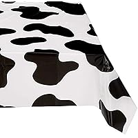 Rhode Island Novelty 54 Inch x 72 Inch Cow PNT Plastic Tablecloth One Per Order