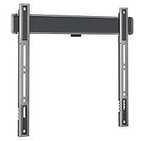 TVM 5405 Extremely Flat TV Wall Bracket for 32-77 inch TVs, Max. 165 lbs, TV Bracket max. VESA 400x400, Universally Compatible, Distance to The Wall only 0.59 inch