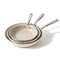 Nonstick Frying Pans Set, Ceramic Pan Skillet, Non Toxic Pans for Cooking, 8