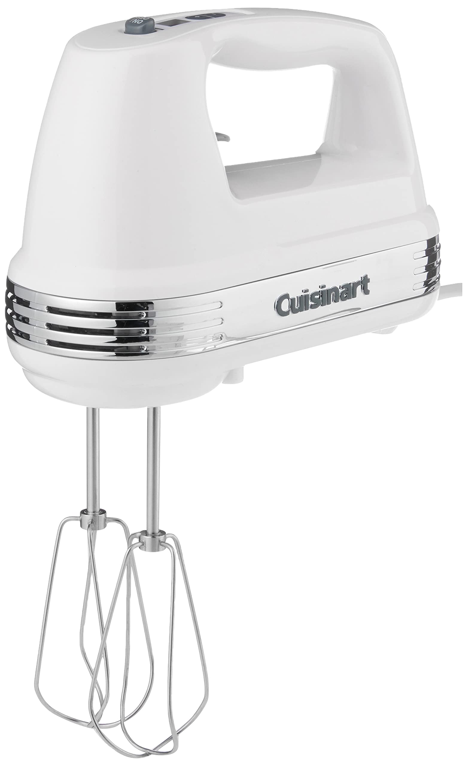 Cuisinart HM-70 Power Advantage 7-Speed Hand Mixer, Silver,White