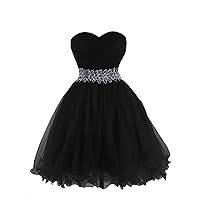 Lorderqueen Women's Sweetheart Tulle Short Cocktail Dress Homecoming Dresses