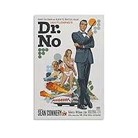 Vintage Movie Poster Dr. No Movie Art (3) Canvas Art Poster And Wall Art Picture Print Modern Family Bedroom Decor Posters 24x36inch(60x90cm)
