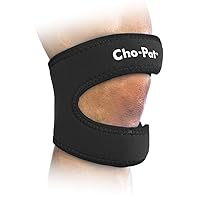 Cho-Pat Dual Action Double-Layer Adjustable Knee Strap, Full Mobility and Knee Pain Relief for Chondromalacia, Osgood Schlatter’s, Tendonitis, and Meniscus Tears, Medium
