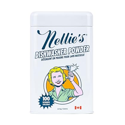 Nellie's Dishwasher Powder Tin (100 Loads)