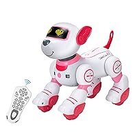Remote Control Robot Dog Toy: Programmable Robotic Puppy for Kids Smart Interactive Robot Pet Dog Dancing Singing Stunt Animal Toy for Toddler Toys 3-8 Year Gift