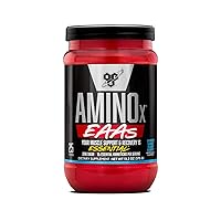 BSN Amino X EAAs, Muscle Recovery & Endurance, 10g Essential Amino Acids, 5g BCAAs, Zero Sugar, Caffeine Free, White Bark Raspberry, 13.2oz, 25 Servings